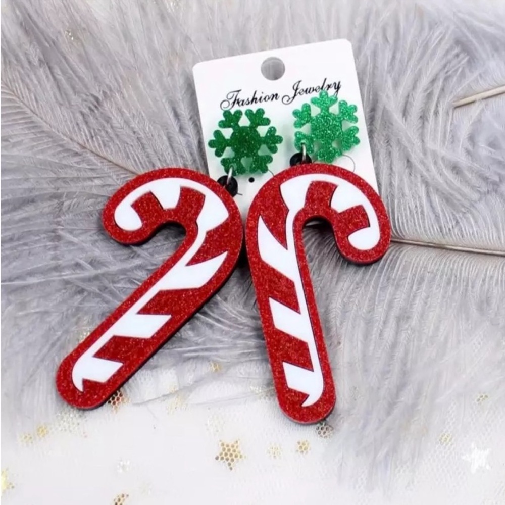 Holiday Candy Cane earrings
